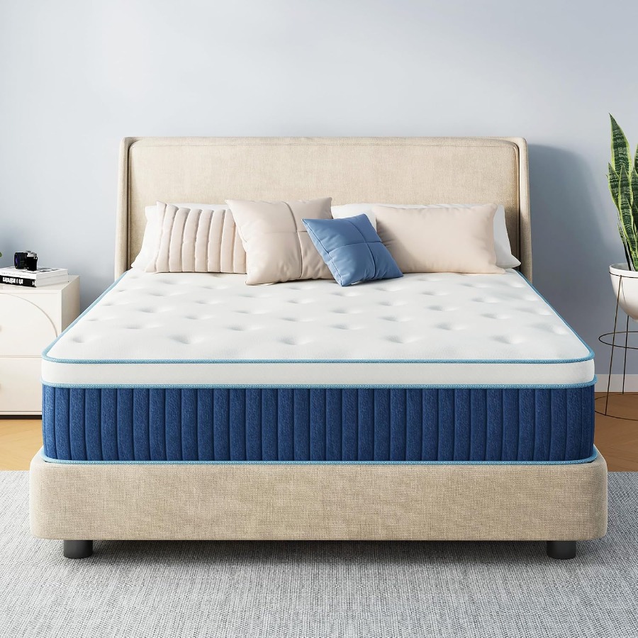 Memory Foam Mattress In A Box Queen - 12-calowy hybrydowy materac Queen w pudełku,