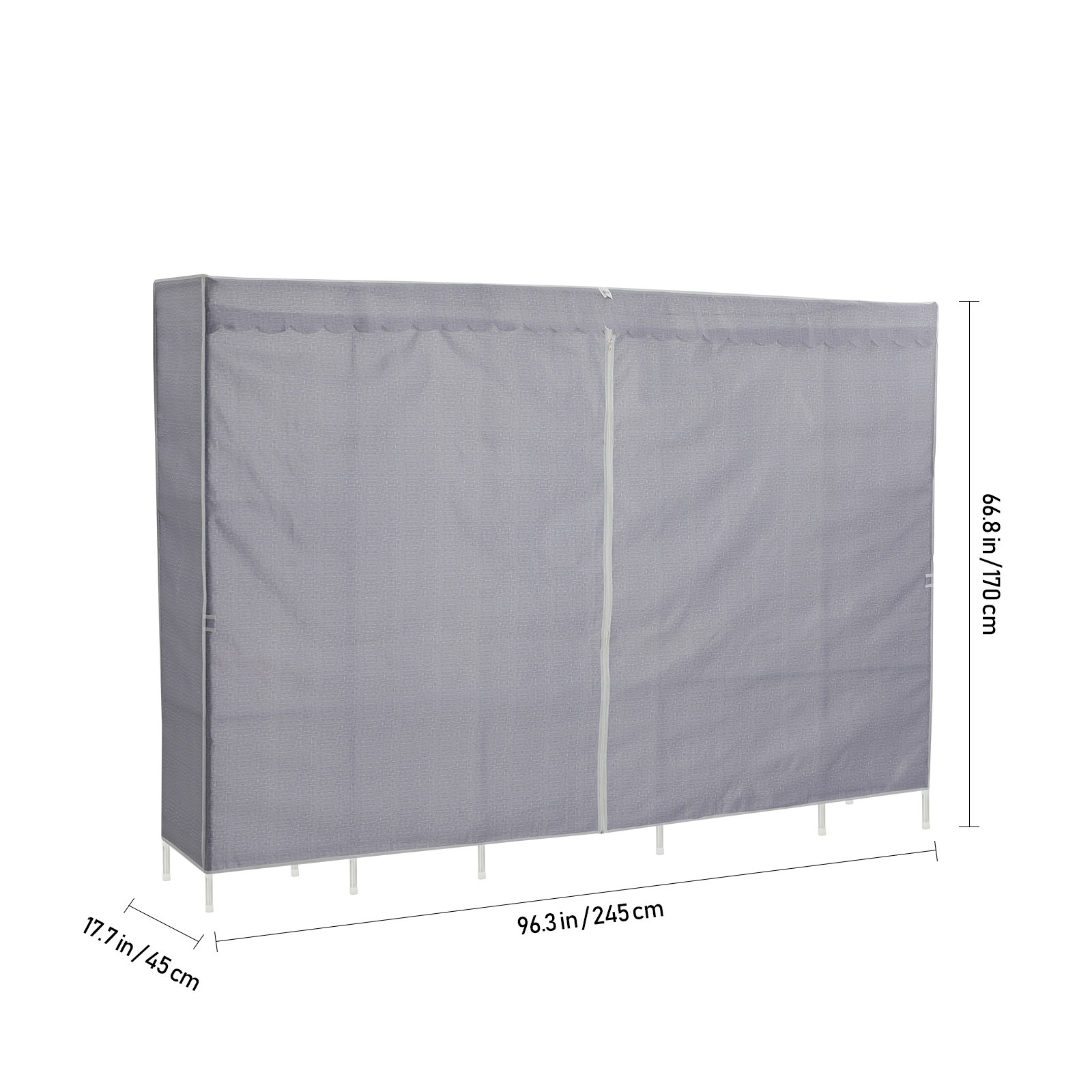 Wieszak na ubrania z pokrywką, – Wardrobe Closet Portable Fabric Cover recenzja i cena