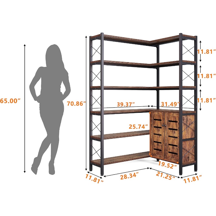 6-półkowa narożna biblioteczka – Storage recenzja i cena