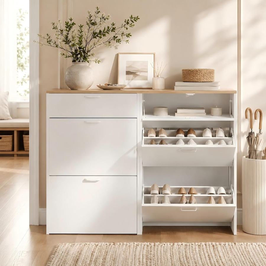 Szafka na buty do przedpokoju, – Shoe Rack Cabinet Narrow Entryway recenzja i cena