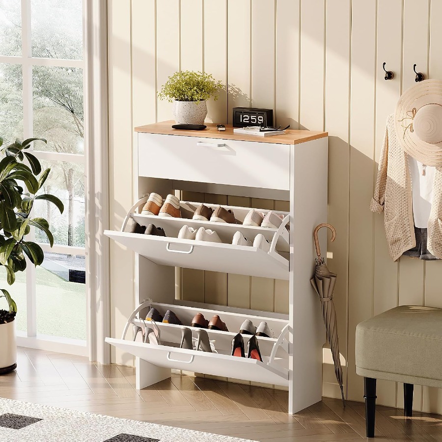 Szafka na buty do przedpokoju, – Shoe Rack Cabinet Narrow Entryway recenzja i cena