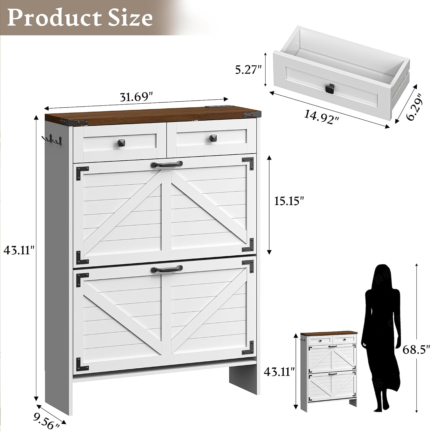 Szafka na buty z systemem neut – Shoe Rack Cabinet Narrow Entryway recenzja i cena