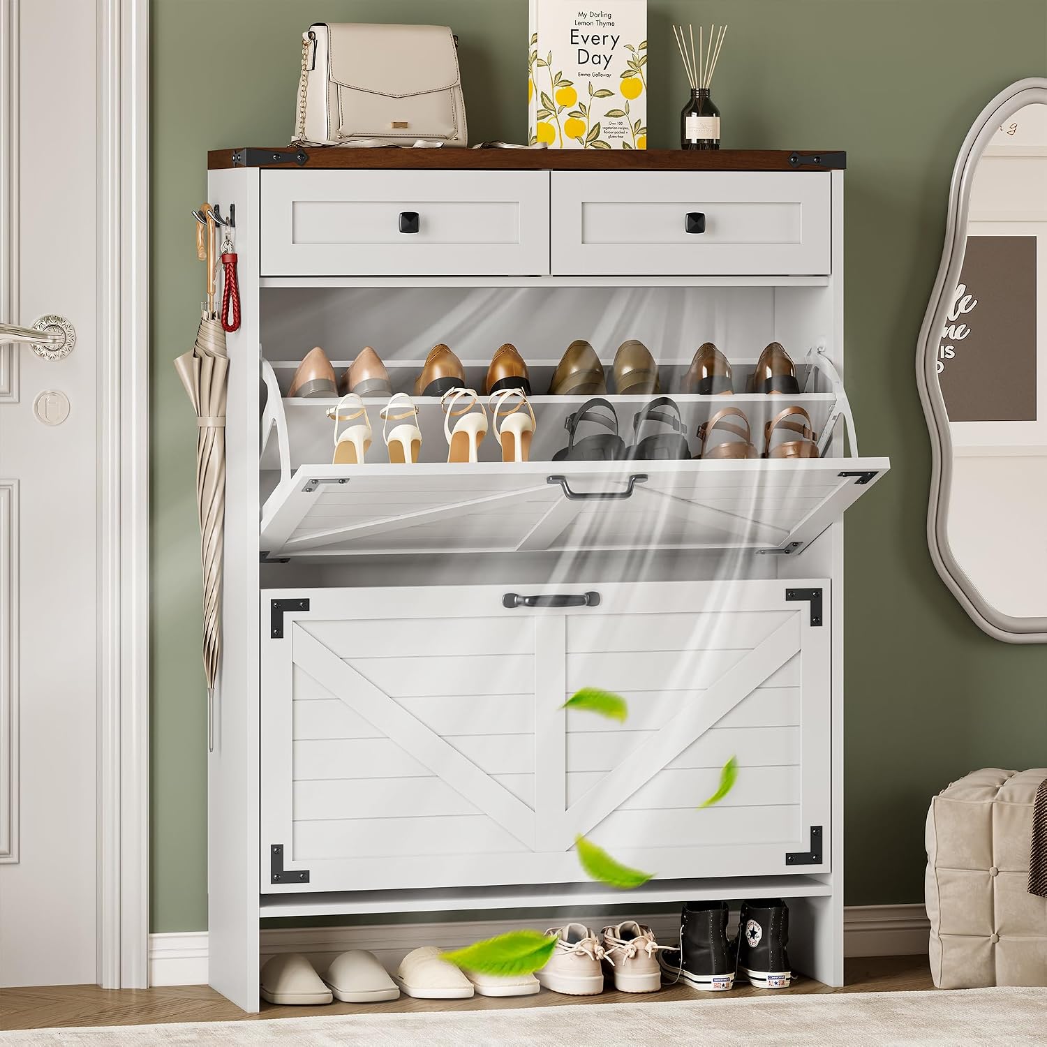 Szafka na buty z systemem neut – Shoe Rack Cabinet Narrow Entryway recenzja i cena