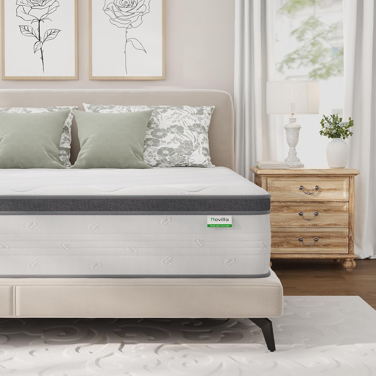 Materac Queen, 35 cm, hybrydow – Memory Foam Mattress In A Box Queen recenzja i cena